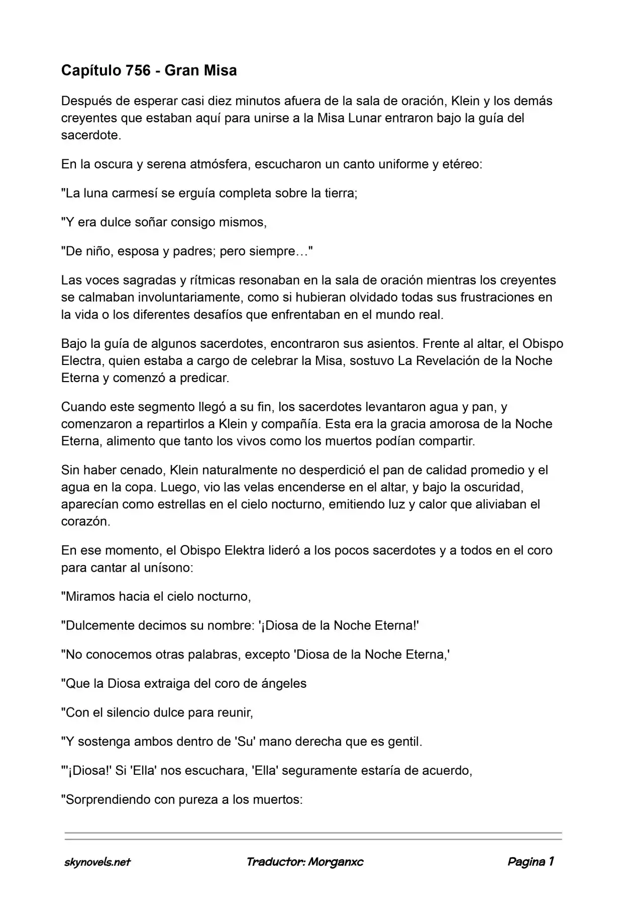Lord Of The Mysteries (Novela) - Capítulo 756 - Página 1 - LectorTMOo