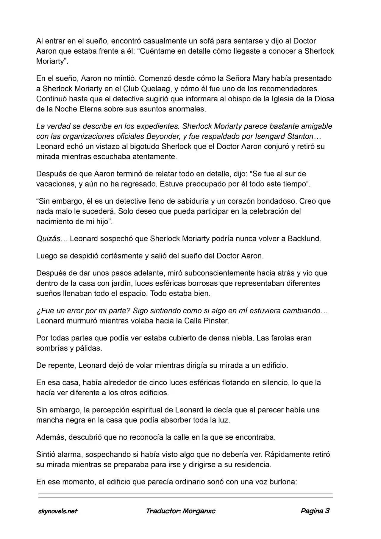 Lord Of The Mysteries (Novela) - Capítulo 757 - Página 3 - LectorTMOo