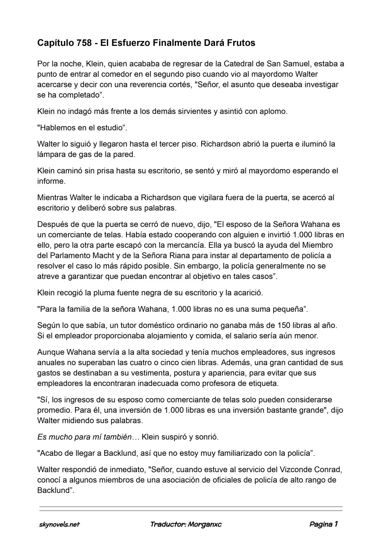 Lord Of The Mysteries (Novela) - Capítulo 758 - Página 1 - LectorTMOo