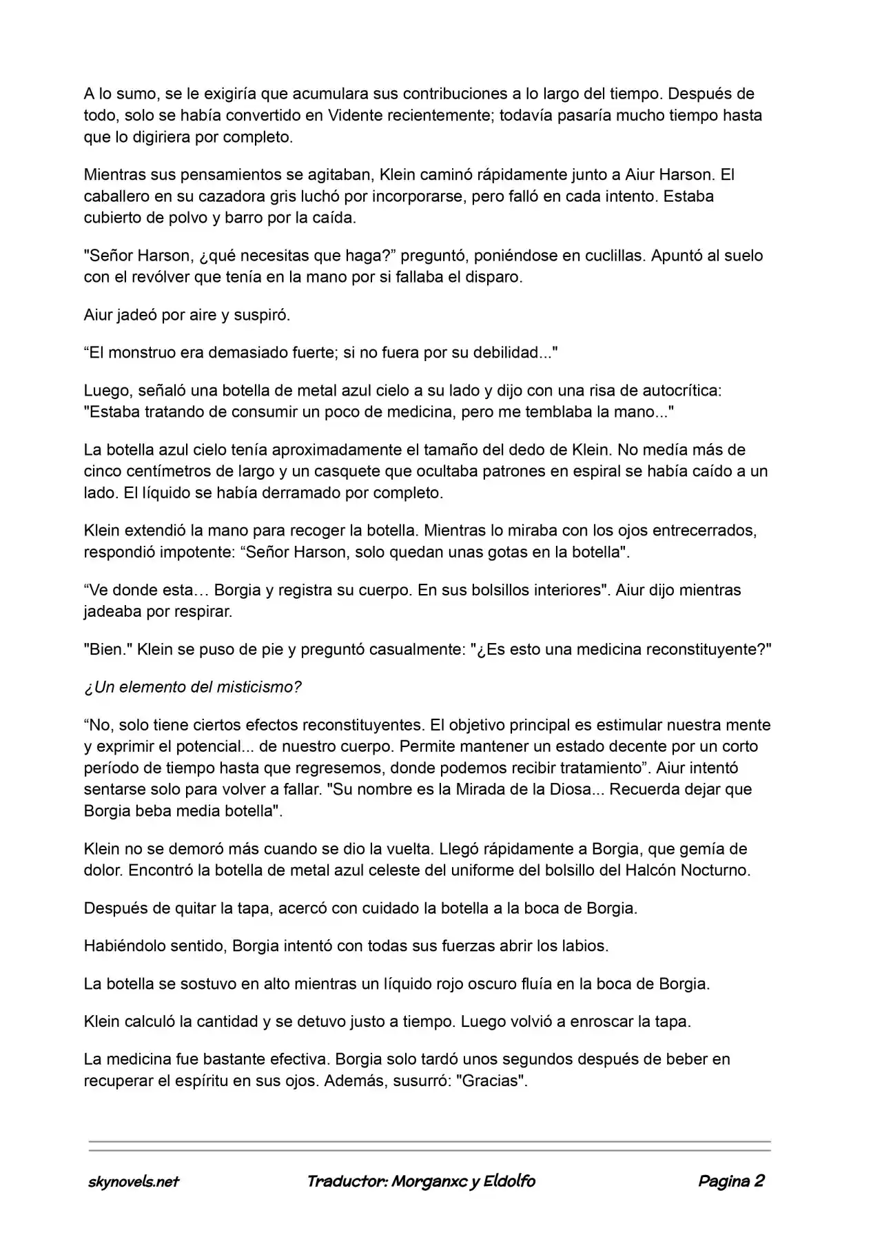 Lord Of The Mysteries (Novela) - Capítulo 76 - Página 2 - LectorTMOo