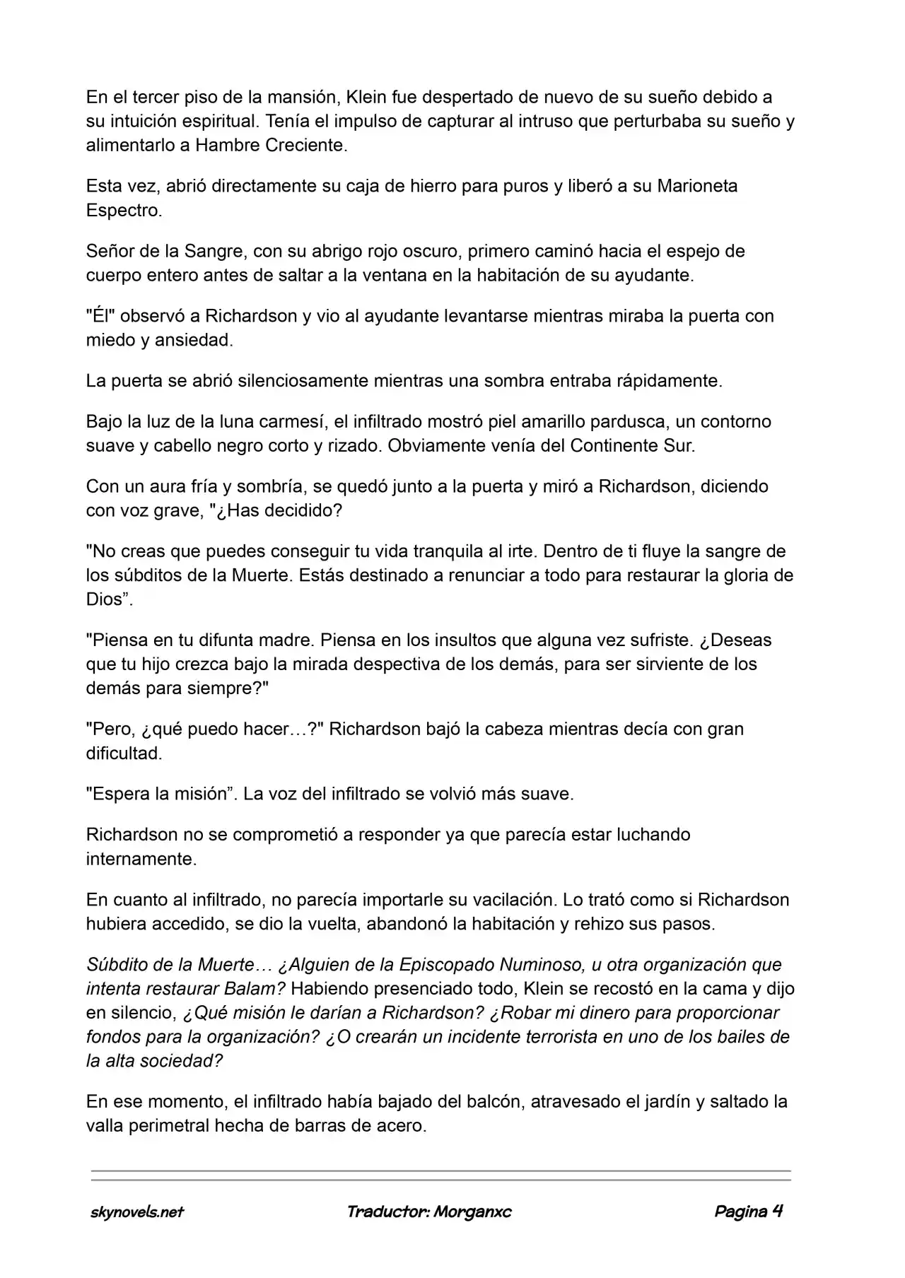 Lord Of The Mysteries (Novela) - Capítulo 761 - Página 4 - LectorTMOo