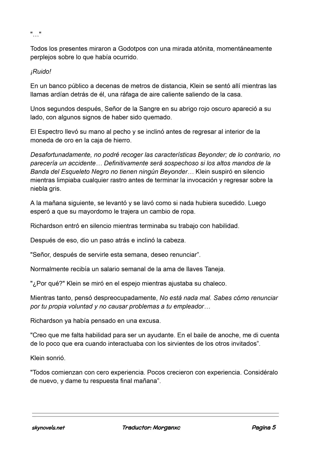 Lord Of The Mysteries (Novela) - Capítulo 762 - Página 5 - LectorTMOo