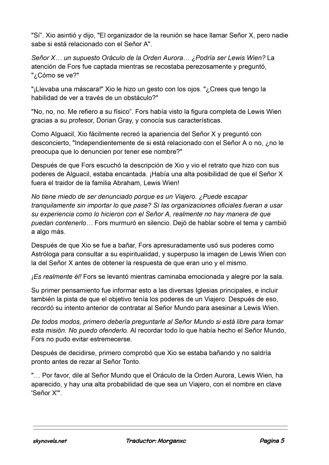 Lord Of The Mysteries (Novela) - Capítulo 763 - Página 5 - LectorTMOo
