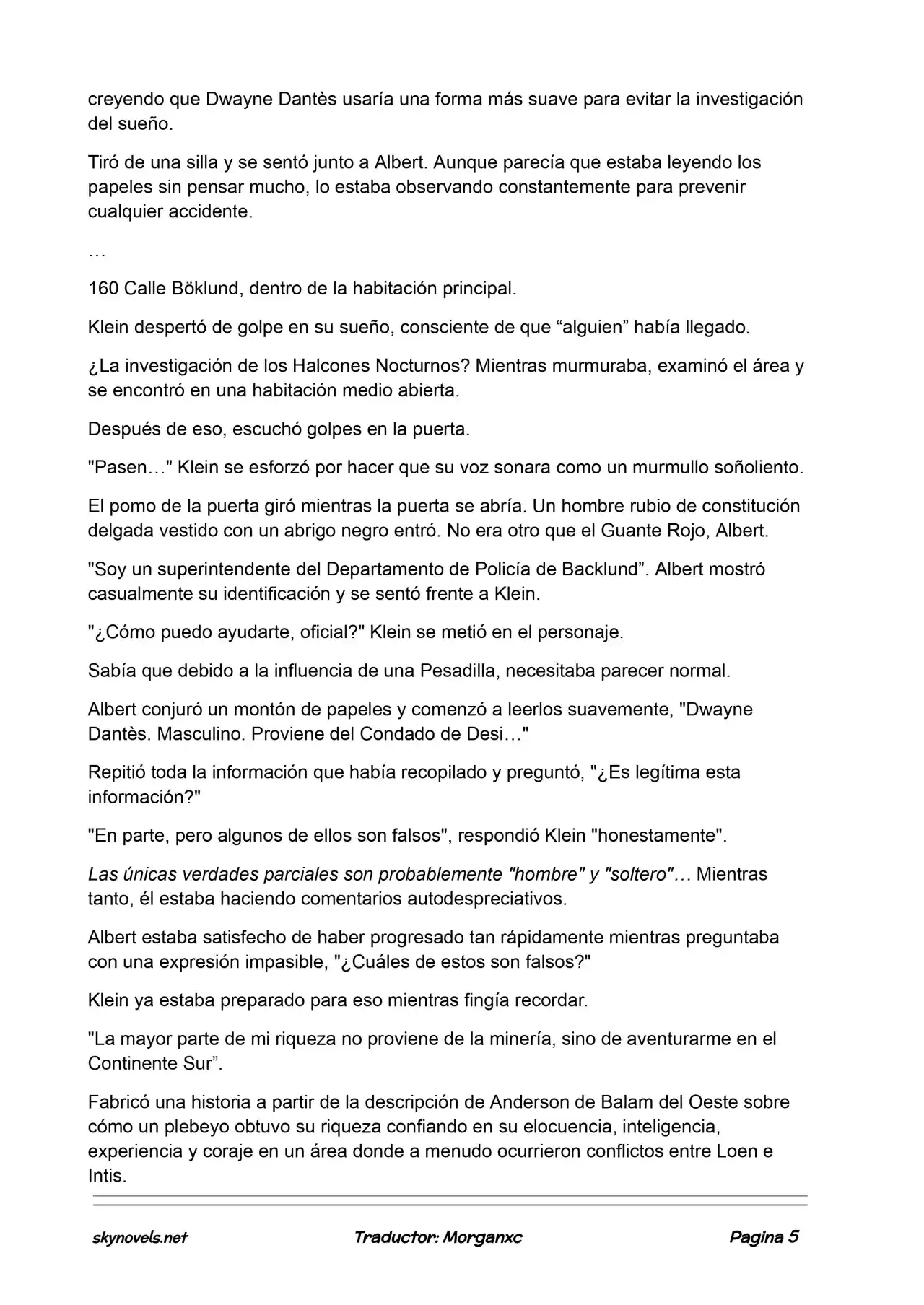 Lord Of The Mysteries (Novela) - Capítulo 764 - Página 5 - LectorTMOo