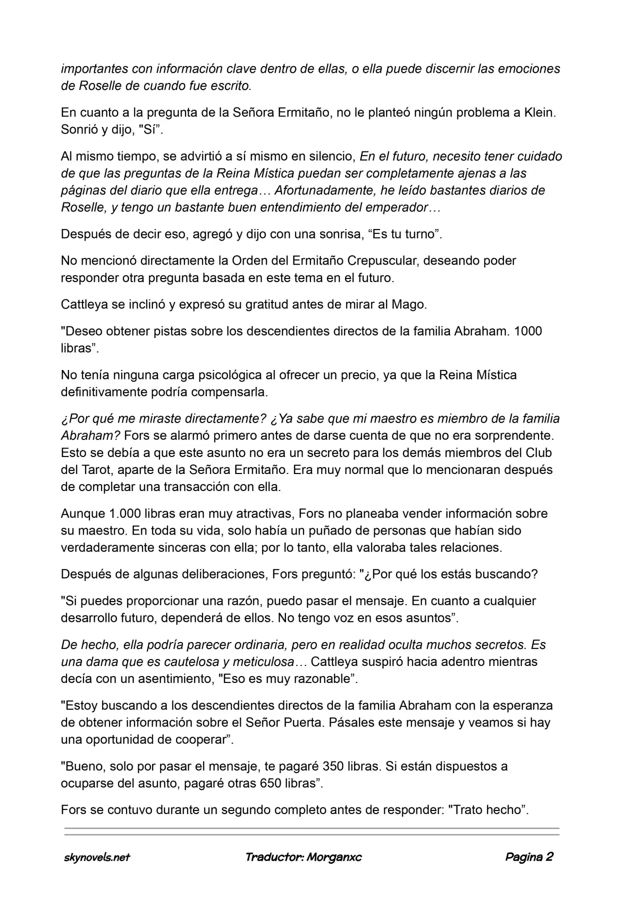 Lord Of The Mysteries (Novela) - Capítulo 767 - Página 2 - LectorTMOo