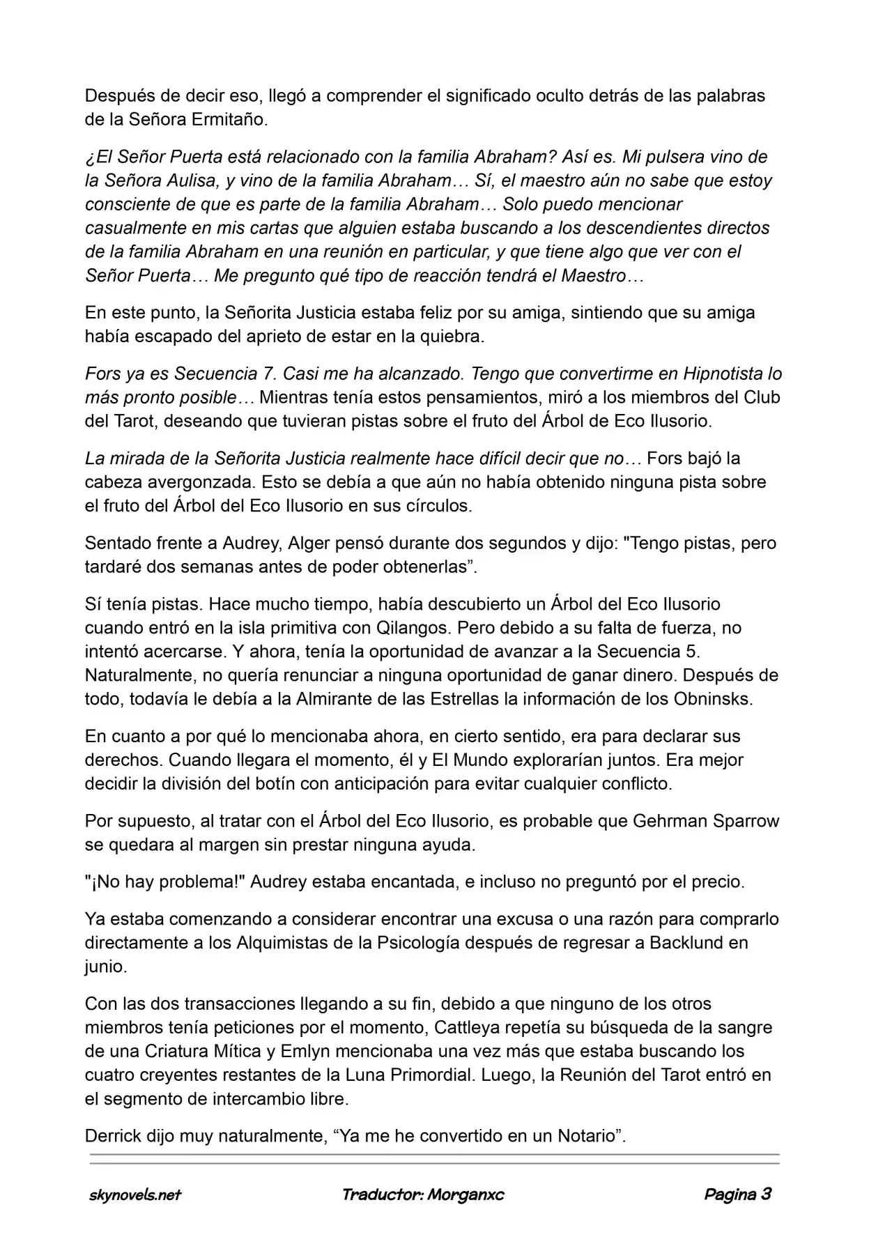 Lord Of The Mysteries (Novela) - Capítulo 767 - Página 3 - LectorTMOo