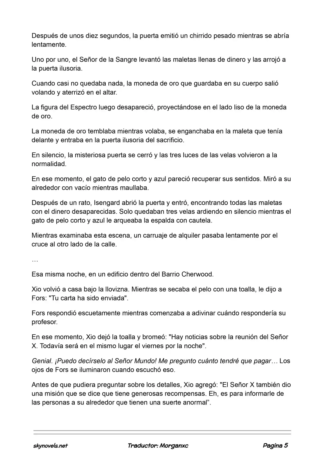 Lord Of The Mysteries (Novela) - Capítulo 769 - Página 5 - LectorTMOo