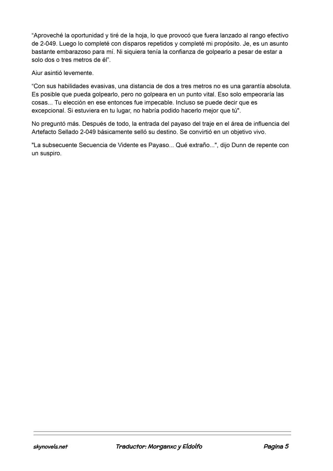 Lord Of The Mysteries (Novela) - Capítulo 77 - Página 5 - LectorTMOo