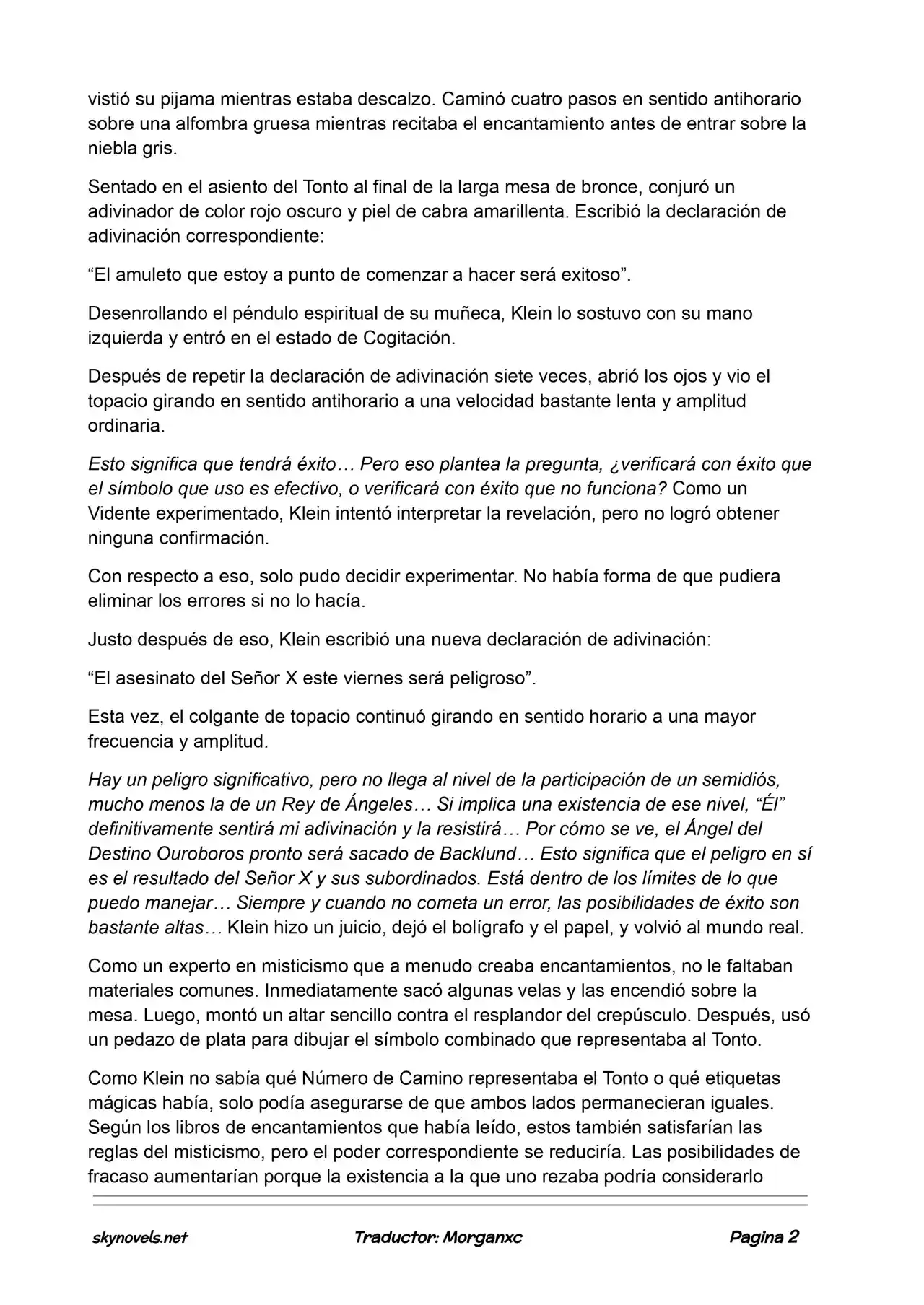 Lord Of The Mysteries (Novela) - Capítulo 771 - Página 2 - LectorTMOo