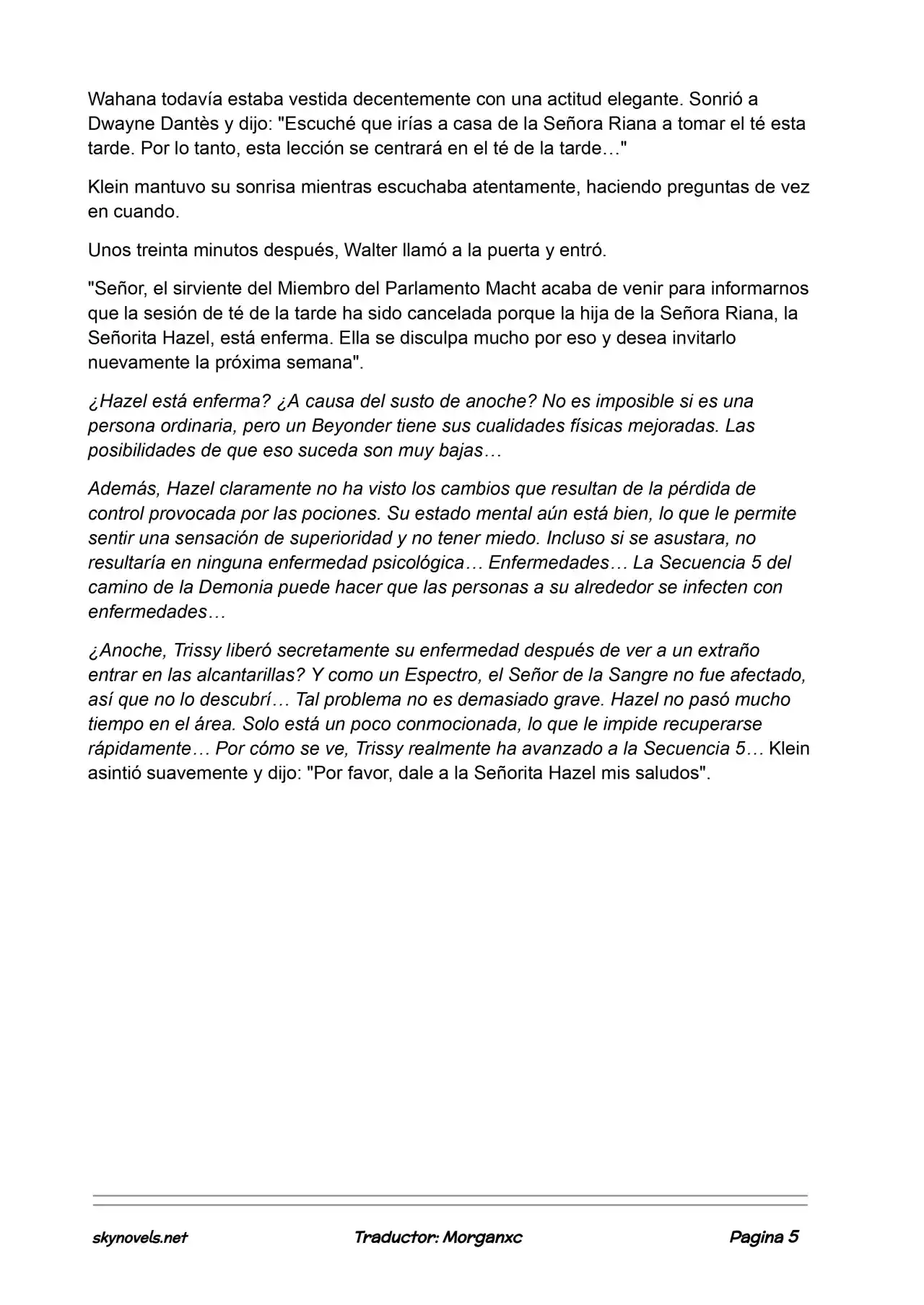 Lord Of The Mysteries (Novela) - Capítulo 775 - Página 5 - LectorTMOo