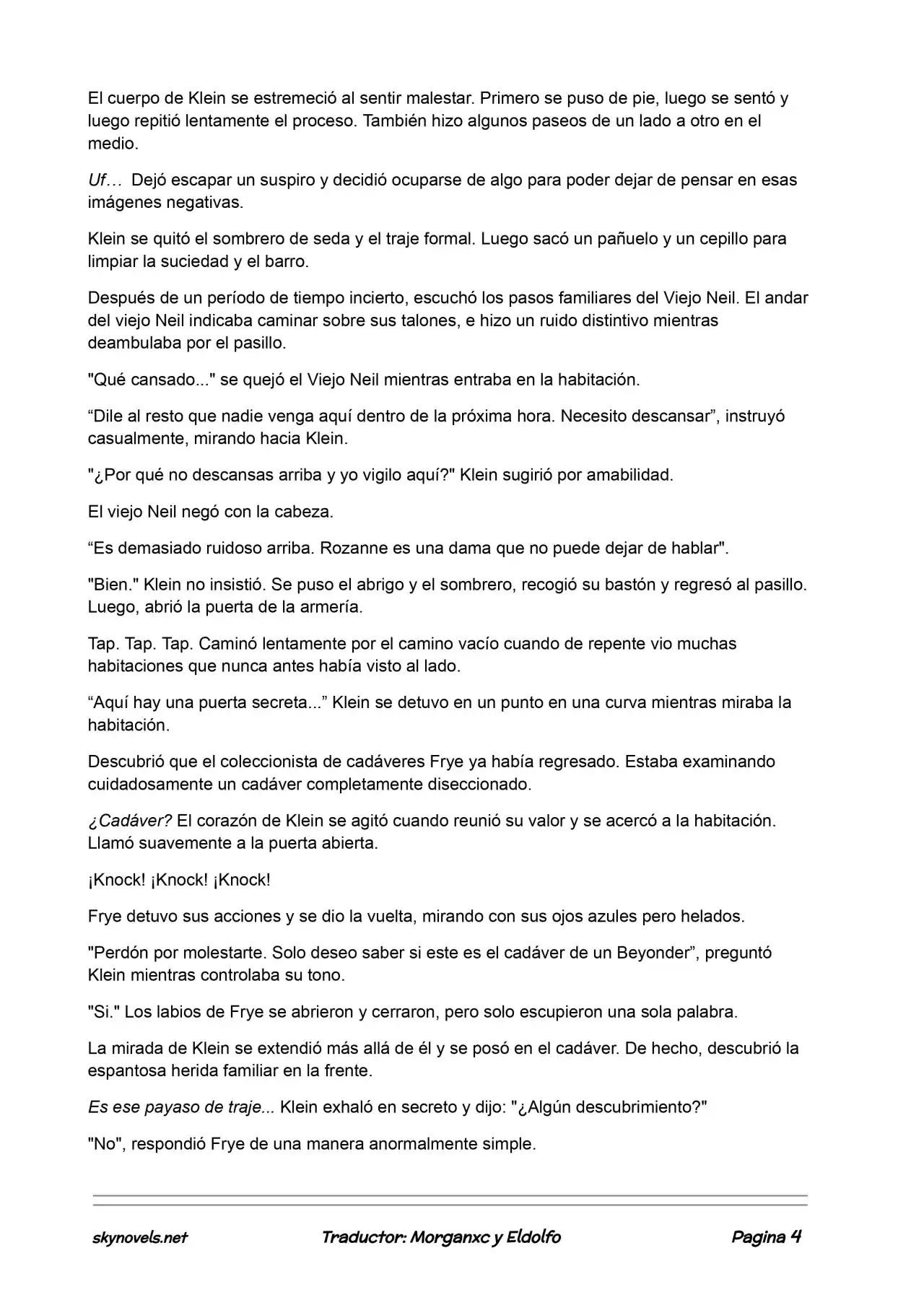 Lord Of The Mysteries (Novela) - Capítulo 78 - Página 4 - LectorTMOo