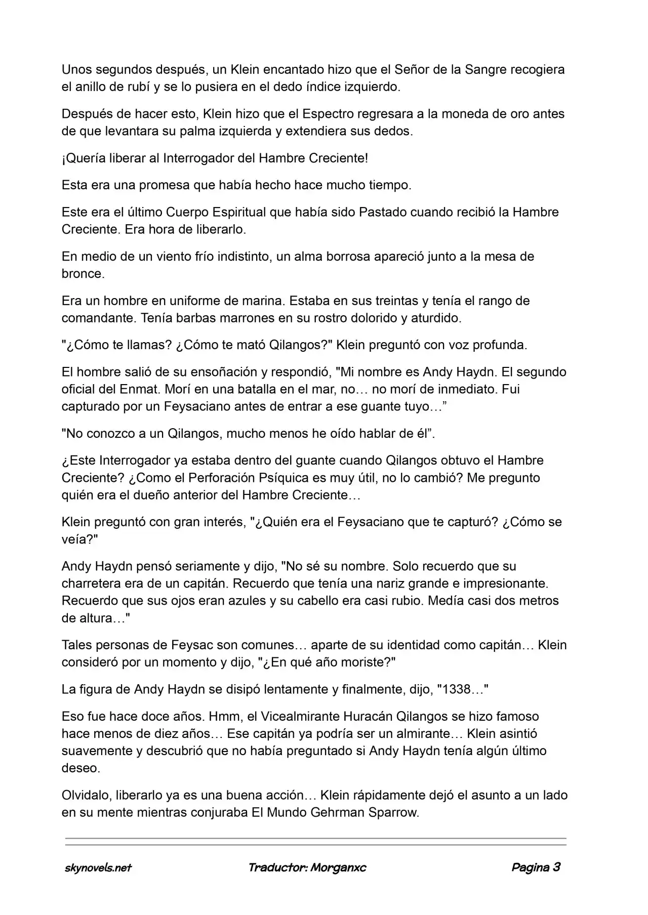 Lord Of The Mysteries (Novela) - Capítulo 781 - Página 3 - LectorTMOo