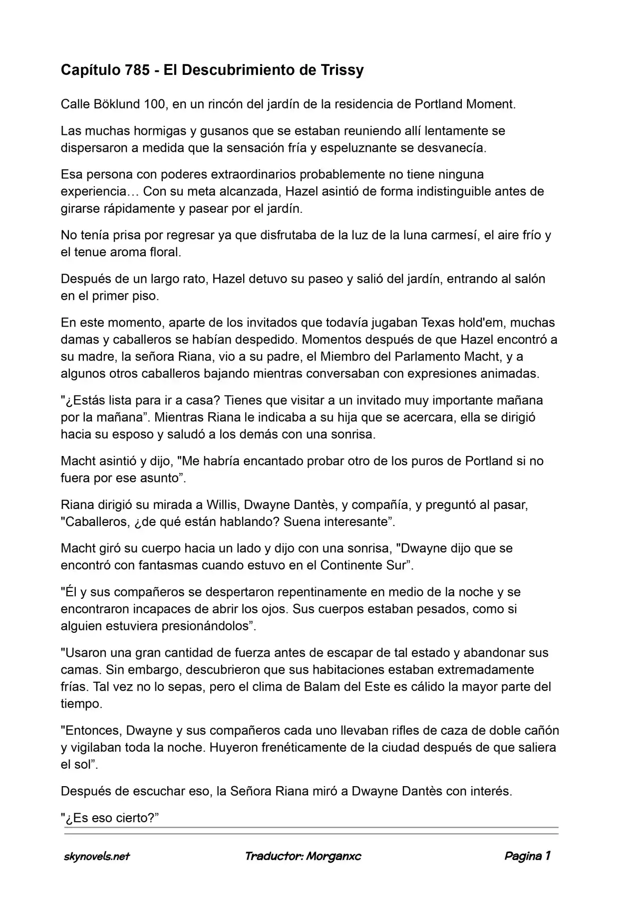 Lord Of The Mysteries (Novela) - Capítulo 785 - Página 1 - LectorTMOo