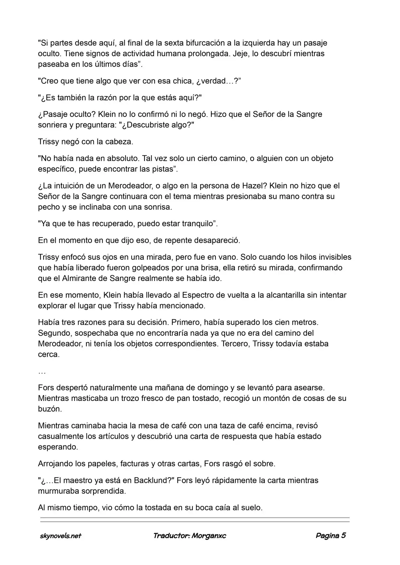 Lord Of The Mysteries (Novela) - Capítulo 785 - Página 5 - LectorTMOo