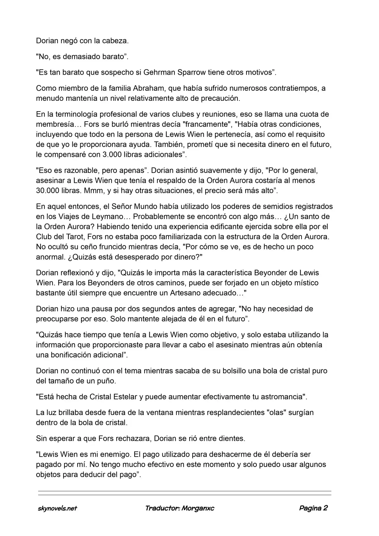 Lord Of The Mysteries (Novela) - Capítulo 787 - Página 2 - LectorTMOo