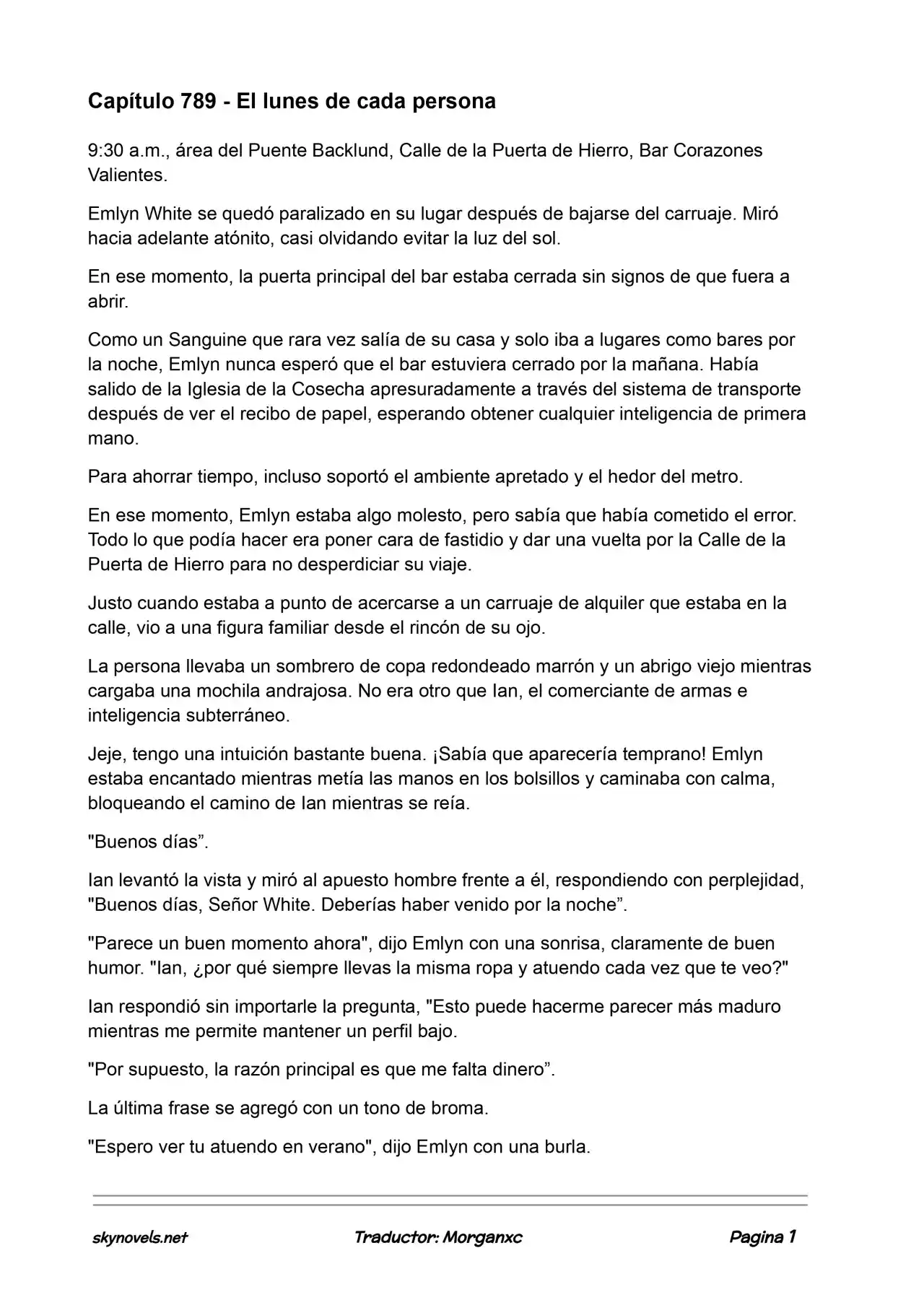 Lord Of The Mysteries (Novela) - Capítulo 789 - Página 1 - LectorTMOo