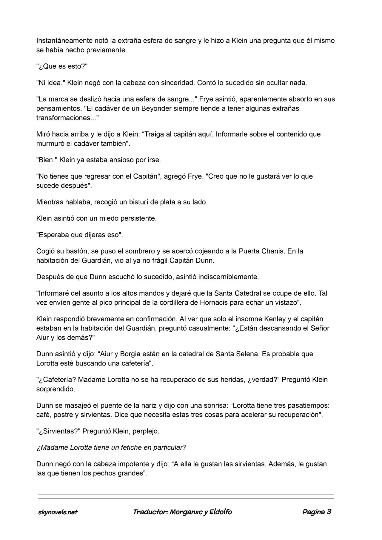 Lord Of The Mysteries (Novela) - Capítulo 79 - Página 3 - LectorTMOo