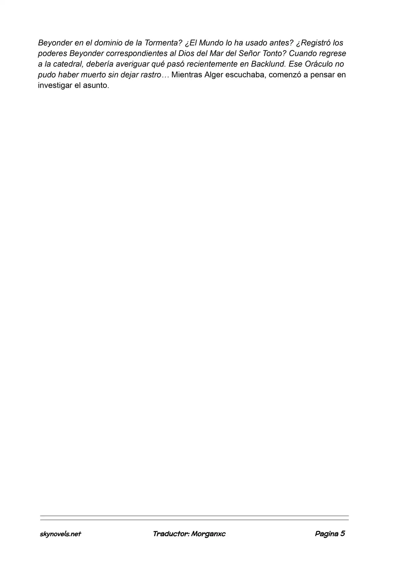 Lord Of The Mysteries (Novela) - Capítulo 791 - Página 5 - LectorTMOo