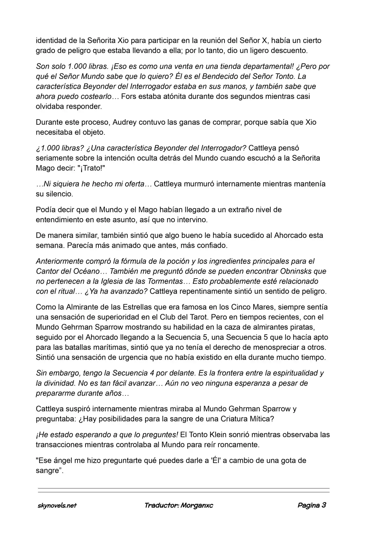 Lord Of The Mysteries (Novela) - Capítulo 792 - Página 3 - LectorTMOo