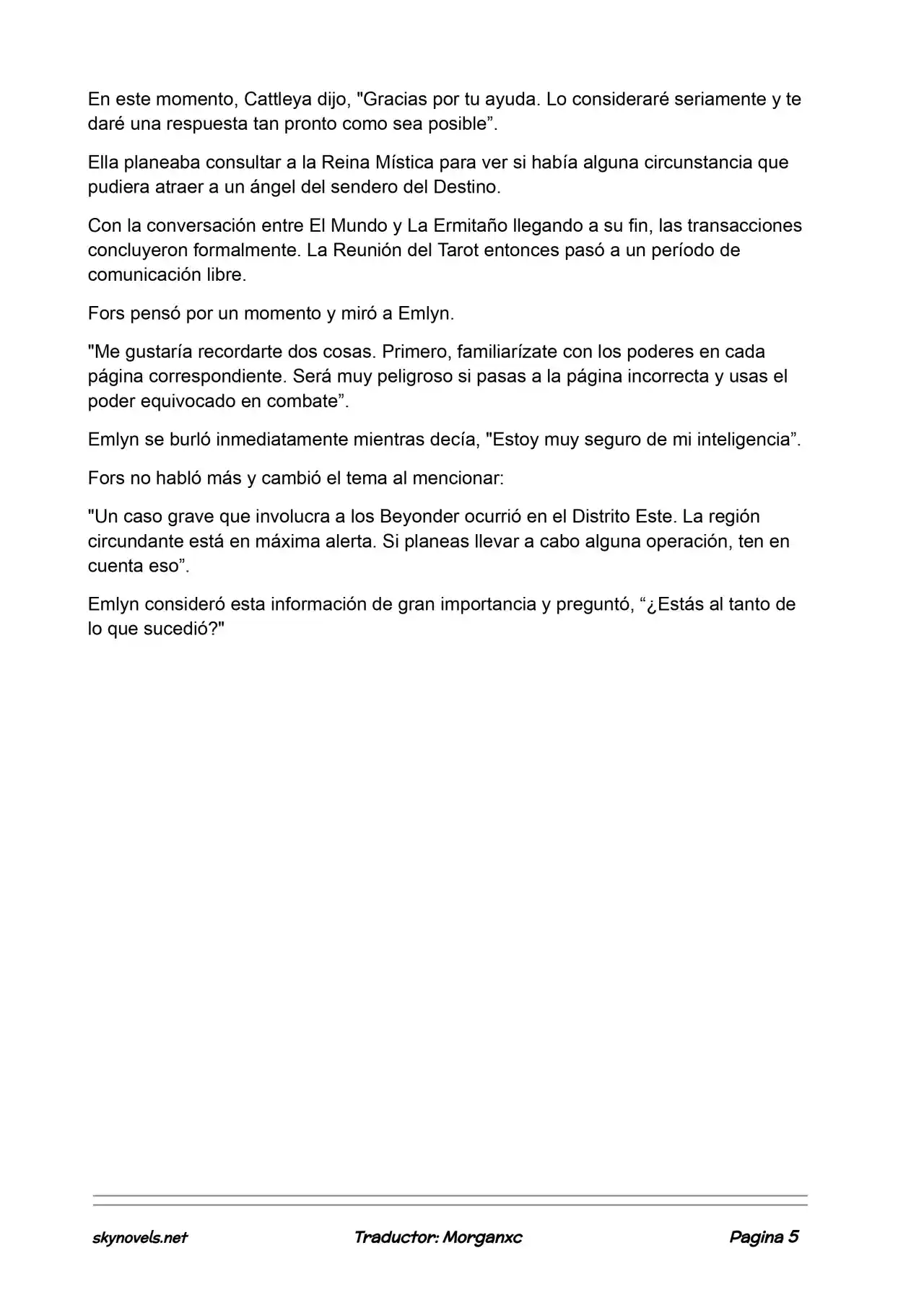 Lord Of The Mysteries (Novela) - Capítulo 792 - Página 5 - LectorTMOo