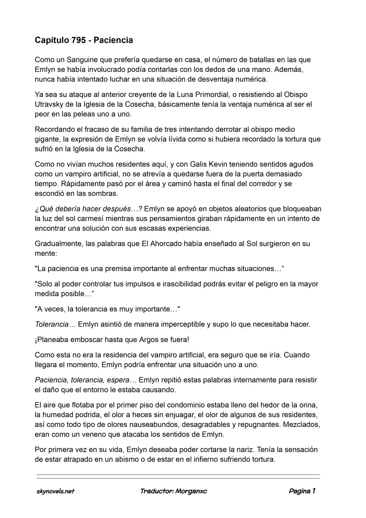 Lord Of The Mysteries (Novela) - Capítulo 795 - Página 1 - LectorTMOo