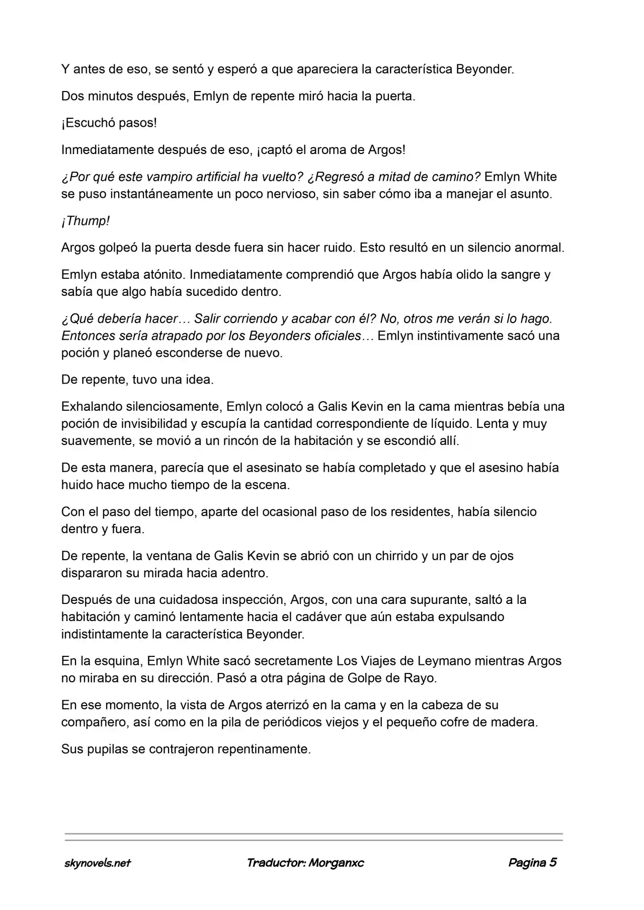 Lord Of The Mysteries (Novela) - Capítulo 795 - Página 5 - LectorTMOo