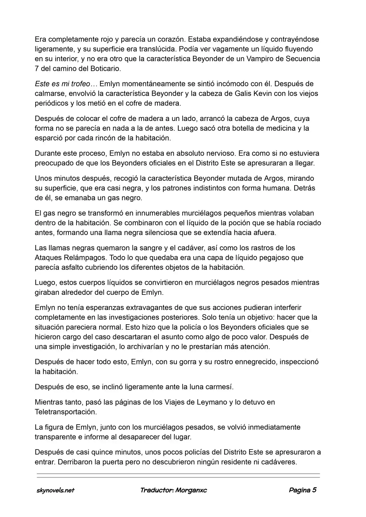 Lord Of The Mysteries (Novela) - Capítulo 796 - Página 5 - LectorTMOo