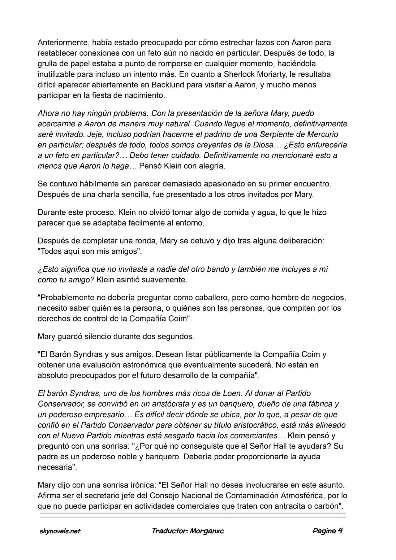 Lord Of The Mysteries (Novela) - Capítulo 798 - Página 4 - LectorTMOo