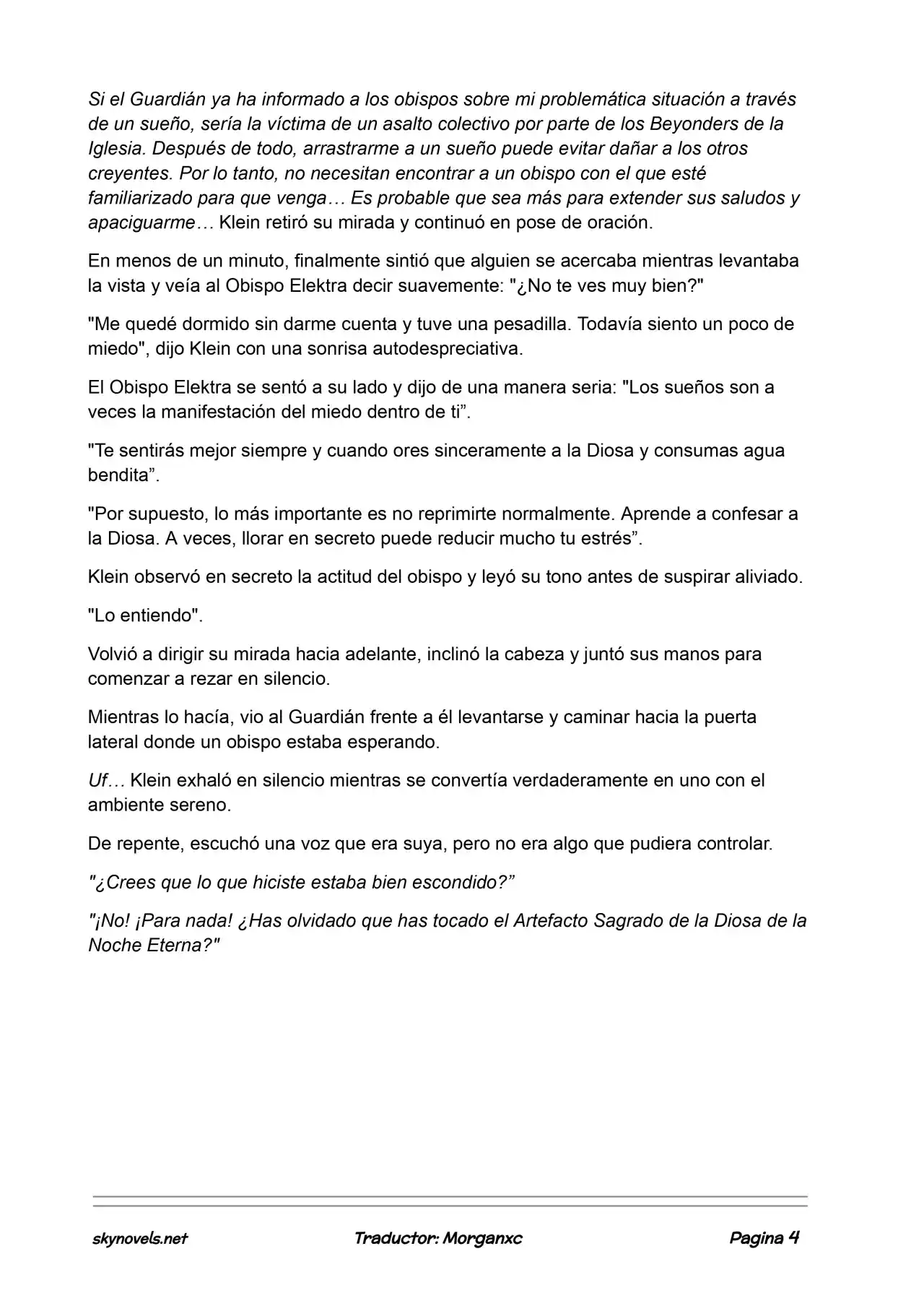 Lord Of The Mysteries (Novela) - Capítulo 799 - Página 4 - LectorTMOo