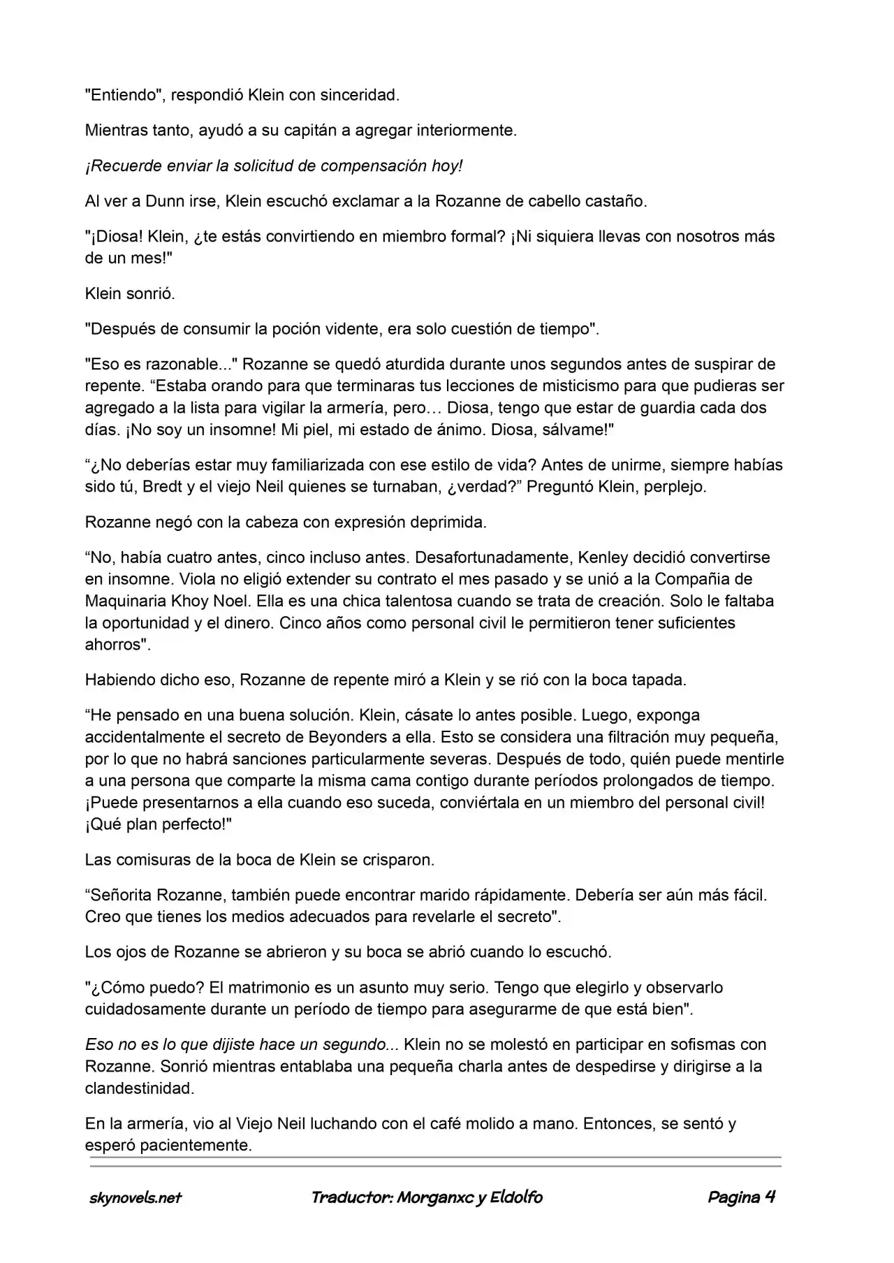 Lord Of The Mysteries (Novela) - Capítulo 80 - Página 4 - LectorTMOo