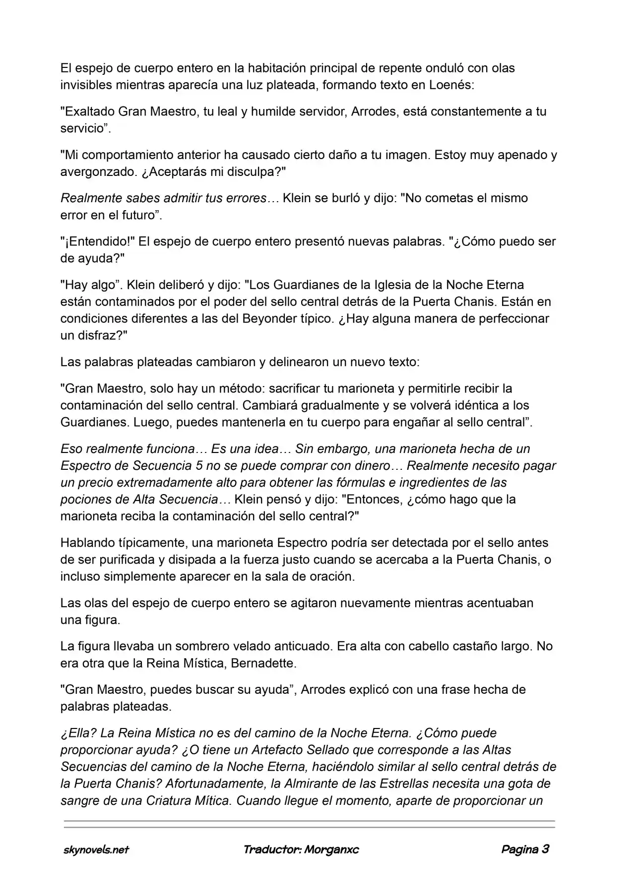 Lord Of The Mysteries (Novela) - Capítulo 802 - Página 3 - LectorTMOo