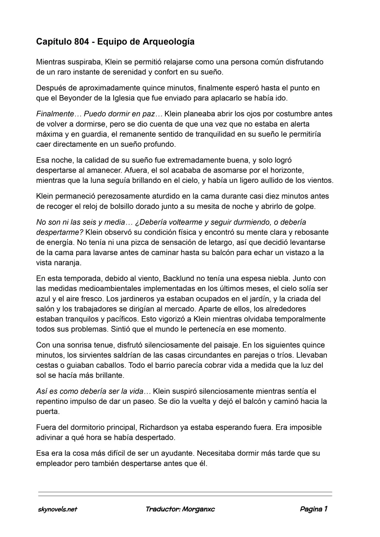 Lord Of The Mysteries (Novela) - Capítulo 804 - Página 1 - LectorTMOo