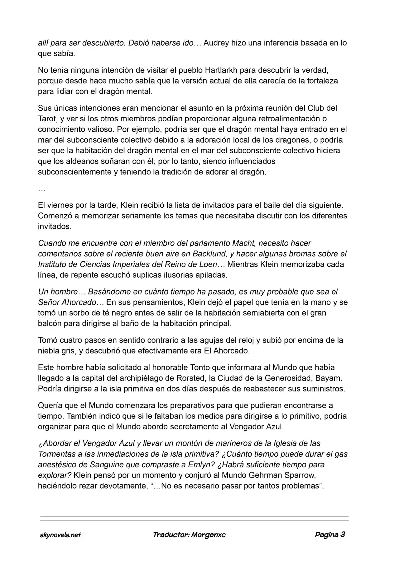 Lord Of The Mysteries (Novela) - Capítulo 805 - Página 3 - LectorTMOo