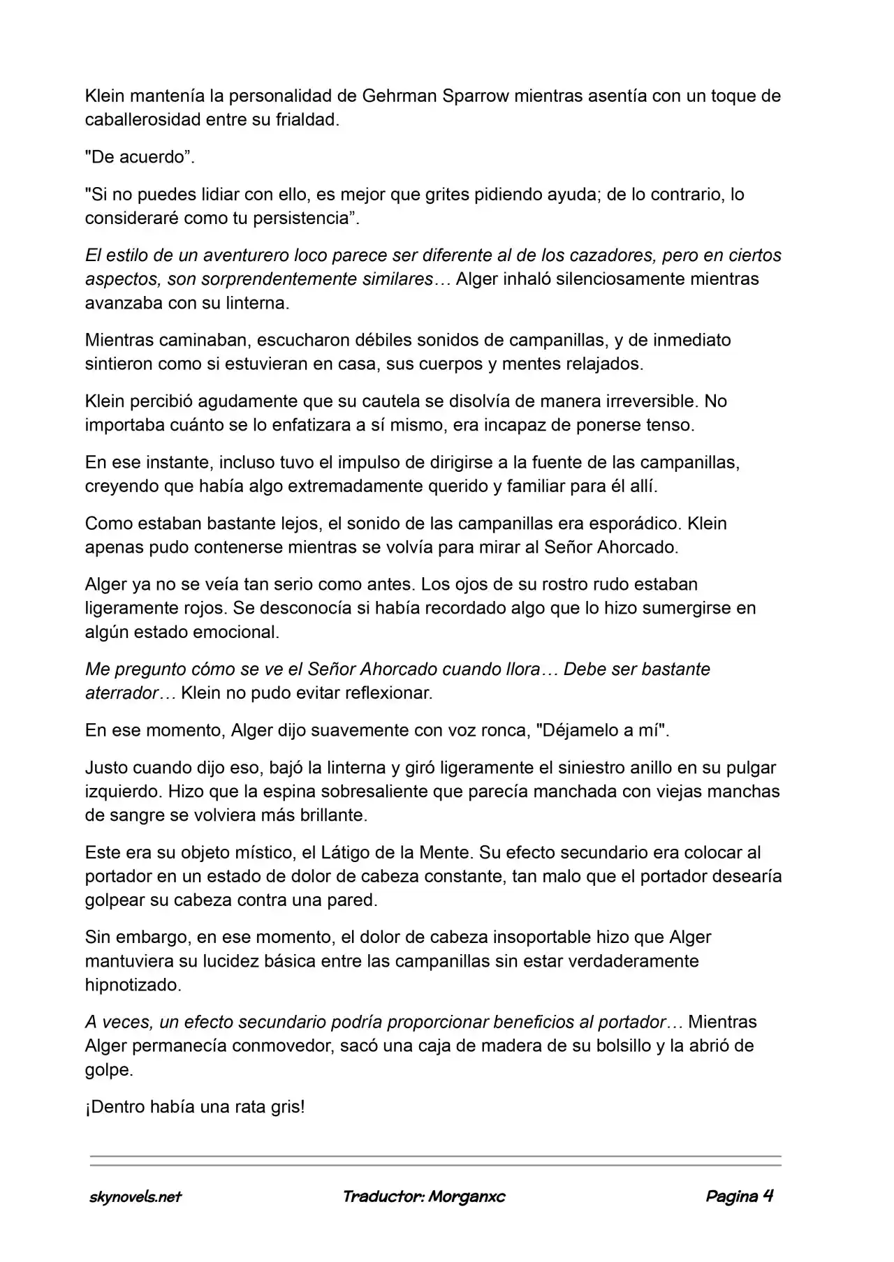 Lord Of The Mysteries (Novela) - Capítulo 807 - Página 4 - LectorTMOo