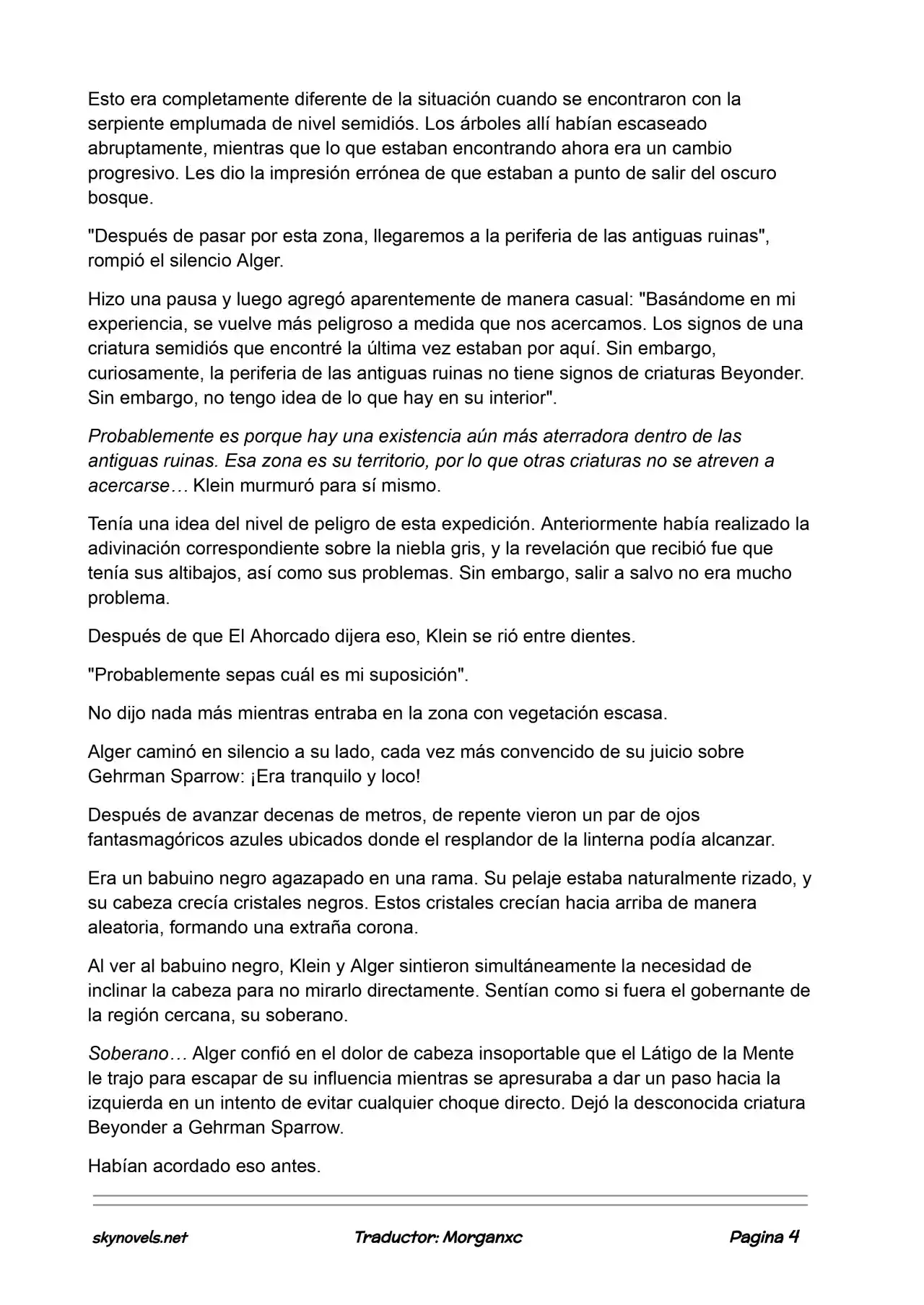 Lord Of The Mysteries (Novela) - Capítulo 808 - Página 4 - LectorTMOo