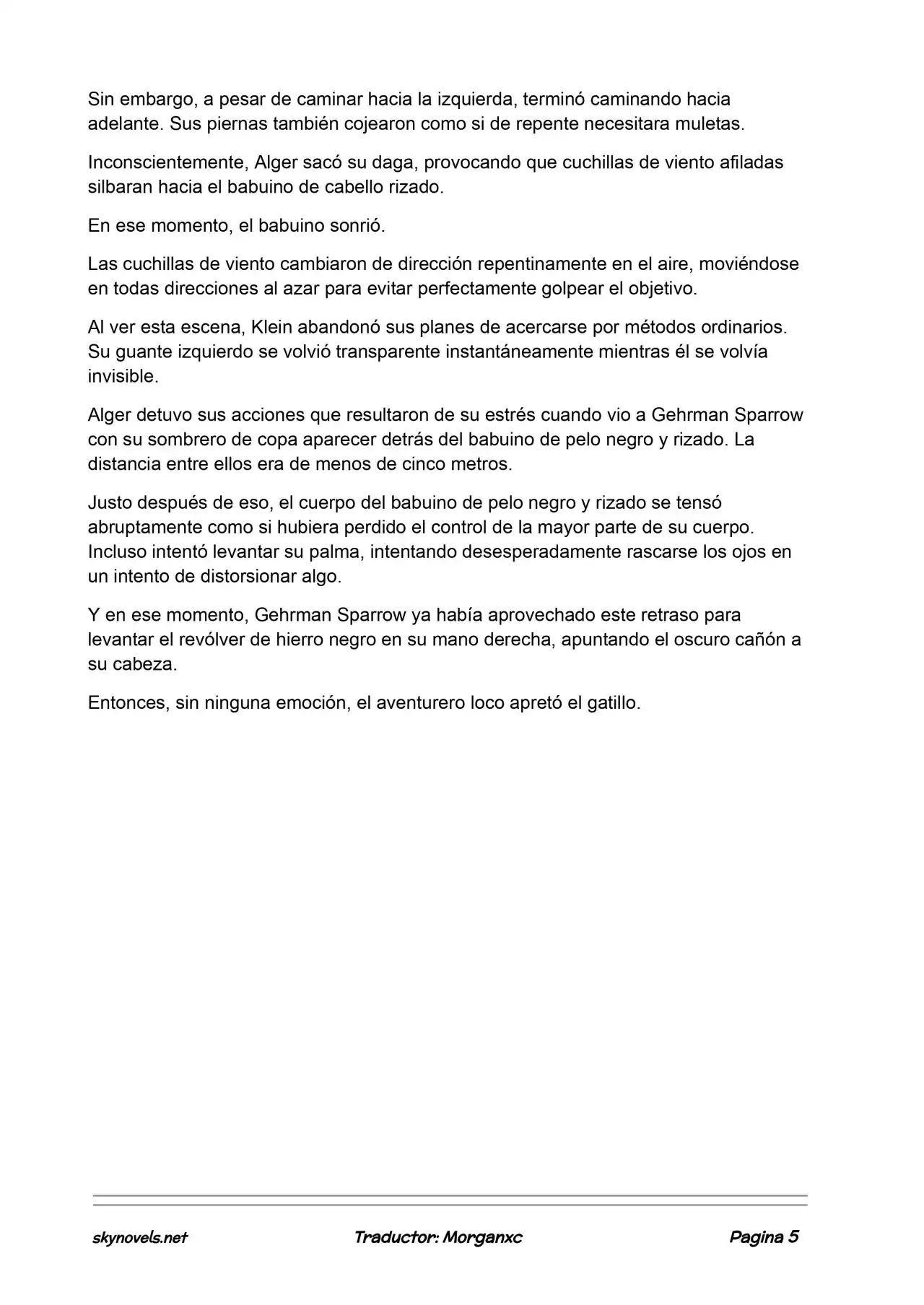 Lord Of The Mysteries (Novela) - Capítulo 808 - Página 5 - LectorTMOo