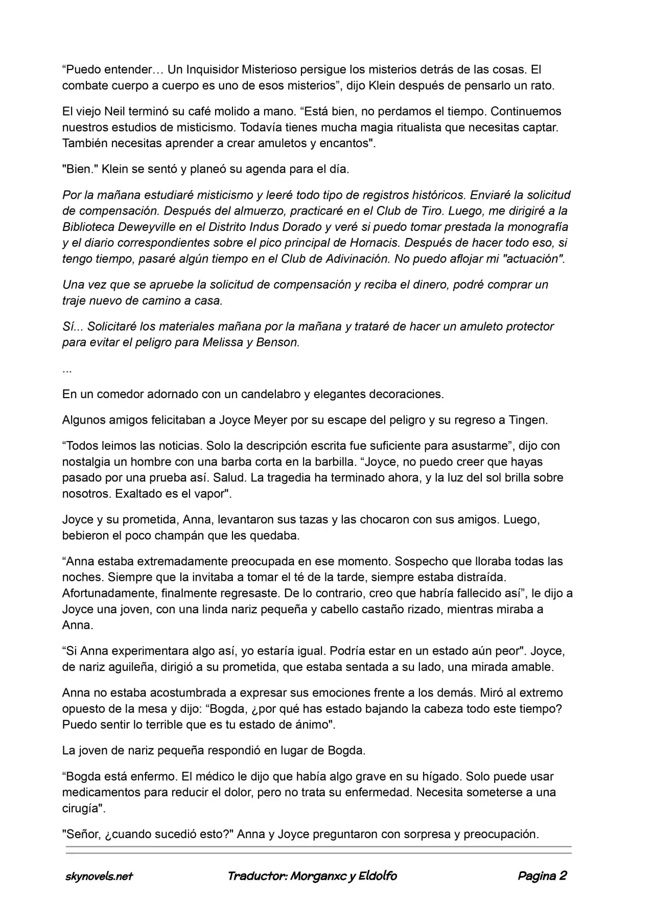 Lord Of The Mysteries (Novela) - Capítulo 81 - Página 2 - LectorTMOo