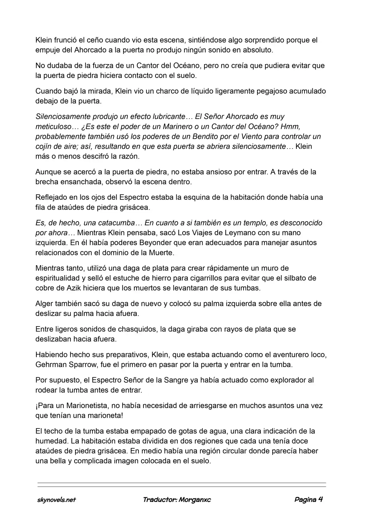 Lord Of The Mysteries (Novela) - Capítulo 811 - Página 4 - LectorTMOo