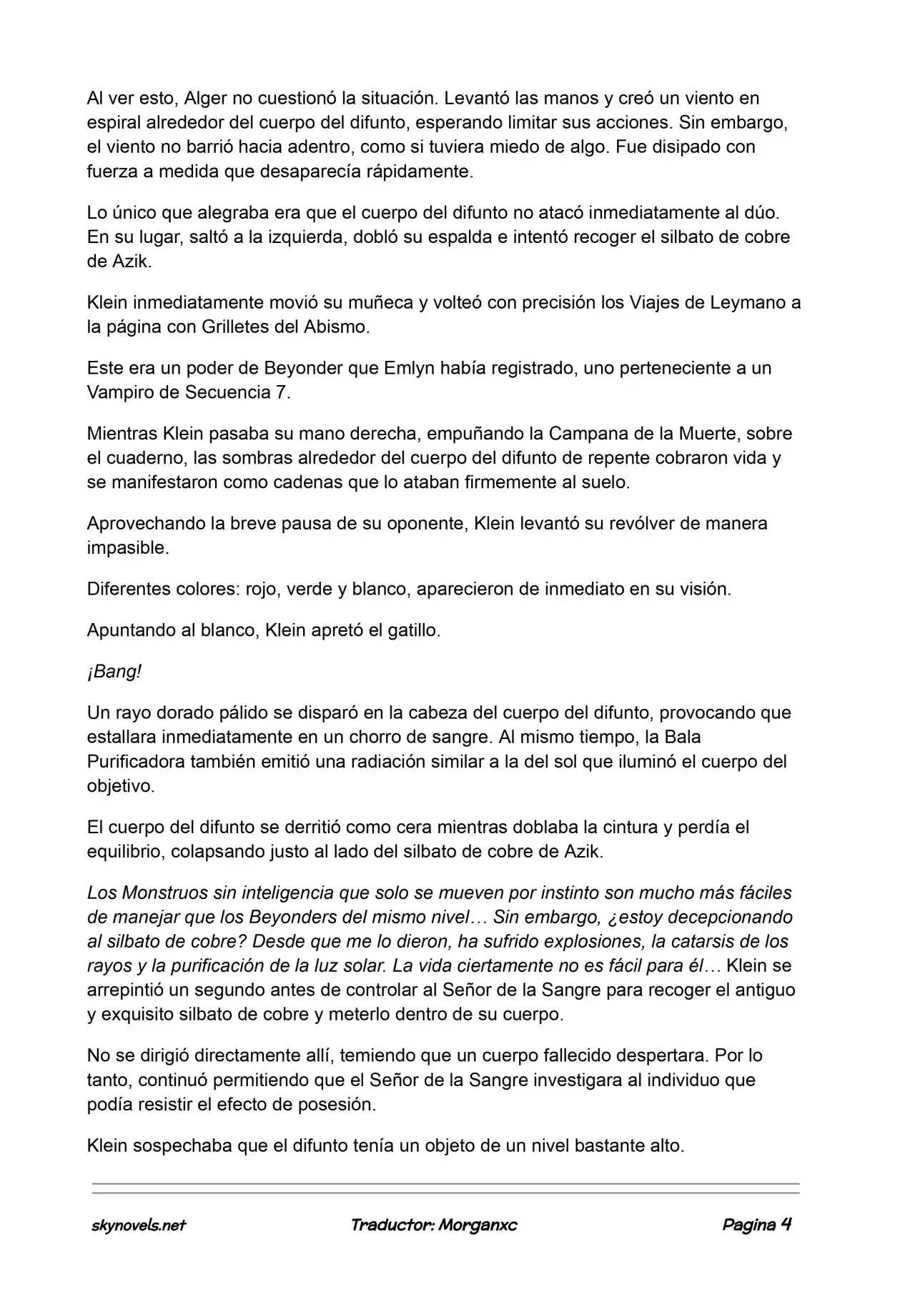 Lord Of The Mysteries (Novela) - Capítulo 813 - Página 4 - LectorTMOo