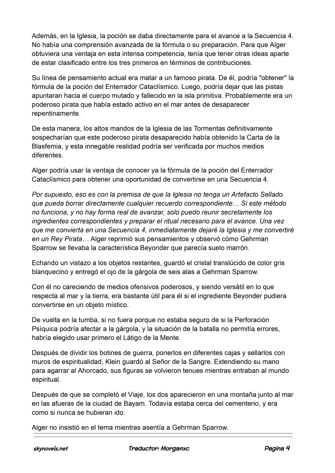Lord Of The Mysteries (Novela) - Capítulo 814 - Página 4 - LectorTMOo