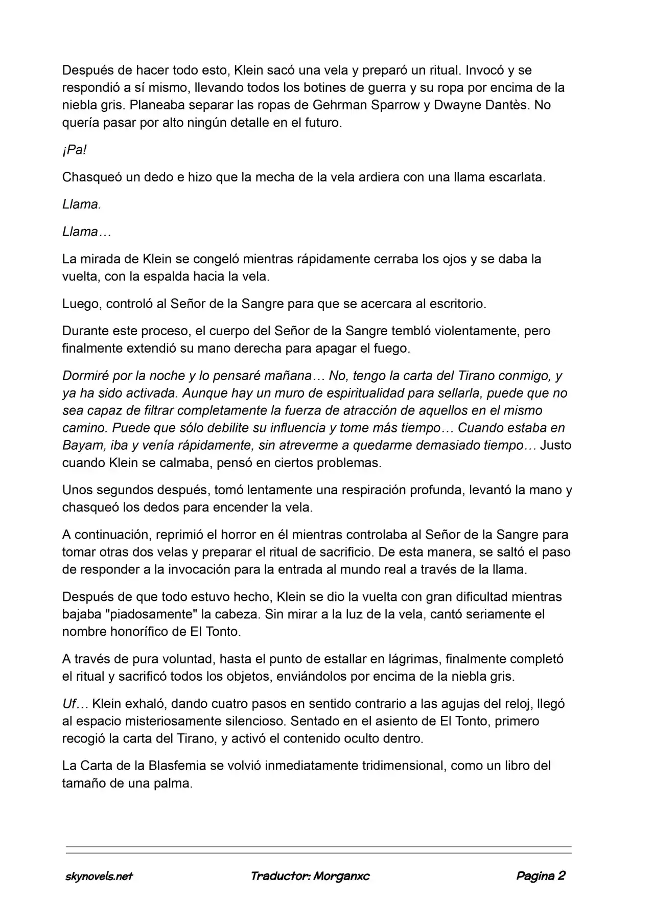 Lord Of The Mysteries (Novela) - Capítulo 815 - Página 2 - LectorTMOo