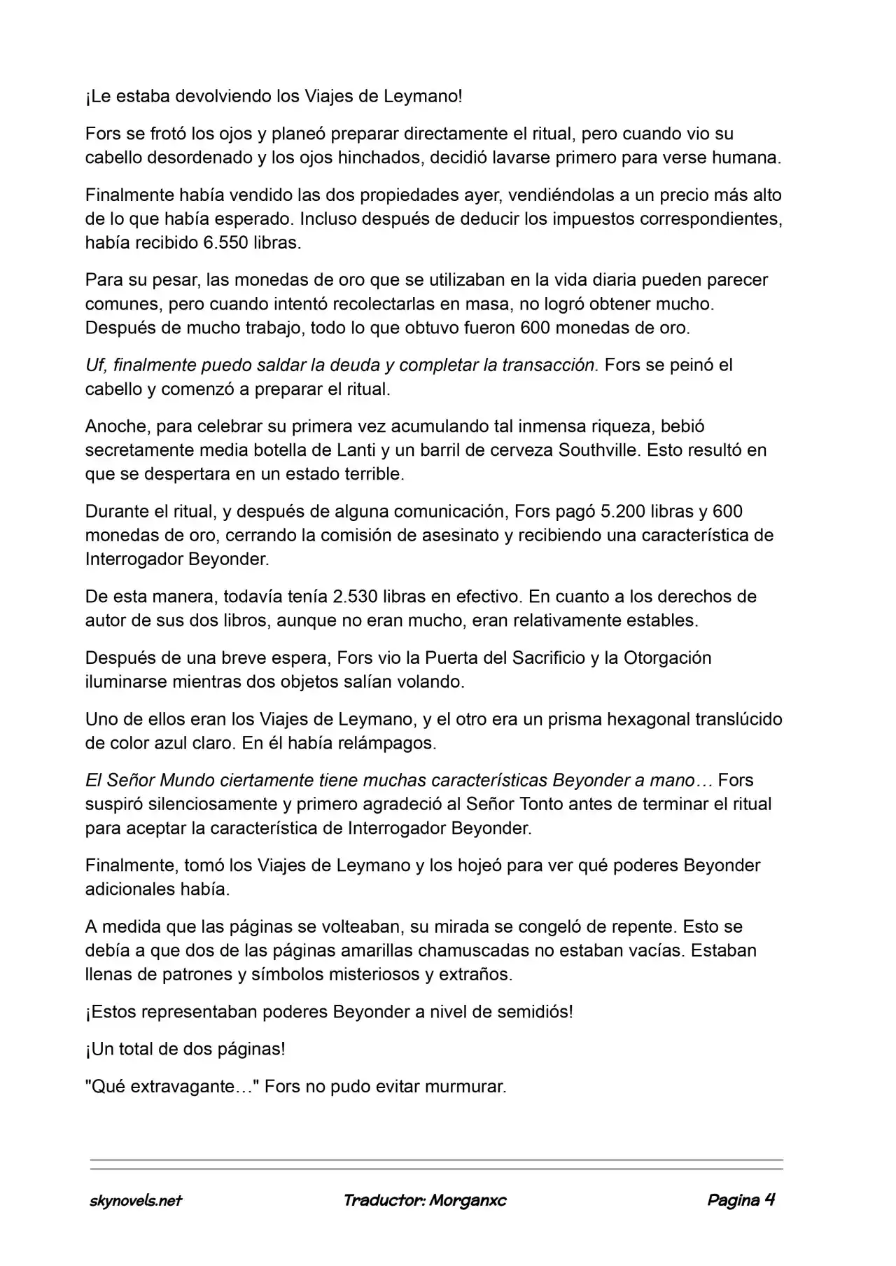 Lord Of The Mysteries (Novela) - Capítulo 816 - Página 4 - LectorTMOo