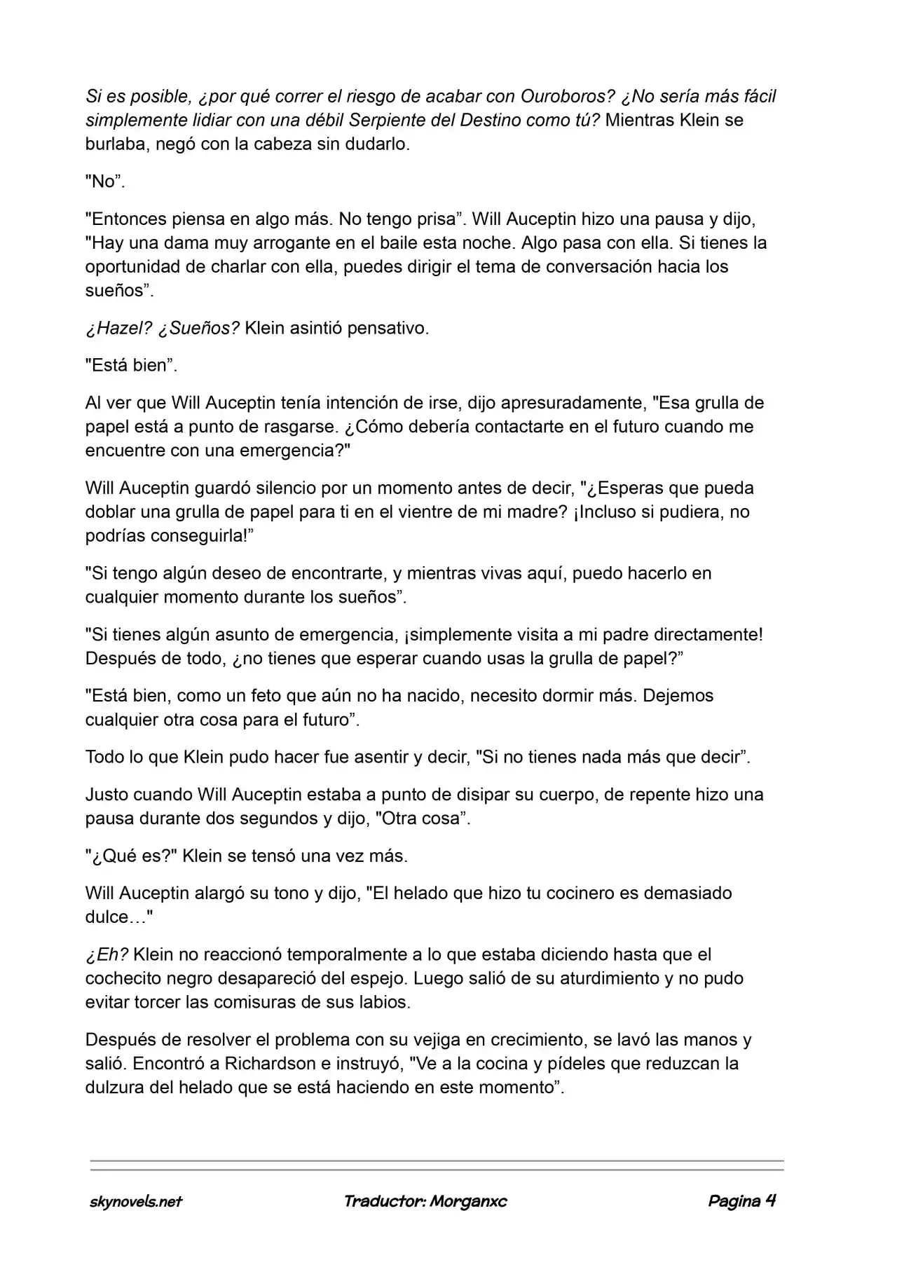 Lord Of The Mysteries (Novela) - Capítulo 818 - Página 4 - LectorTMOo