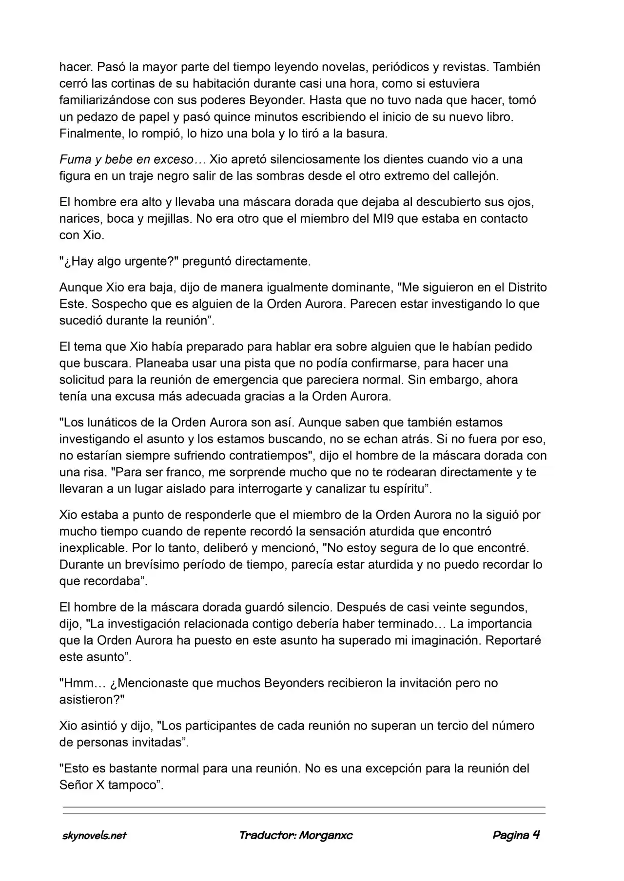 Lord Of The Mysteries (Novela) - Capítulo 820 - Página 4 - LectorTMOo