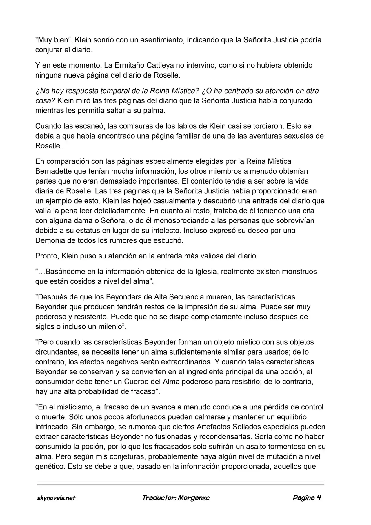 Lord Of The Mysteries (Novela) - Capítulo 821 - Página 4 - LectorTMOo