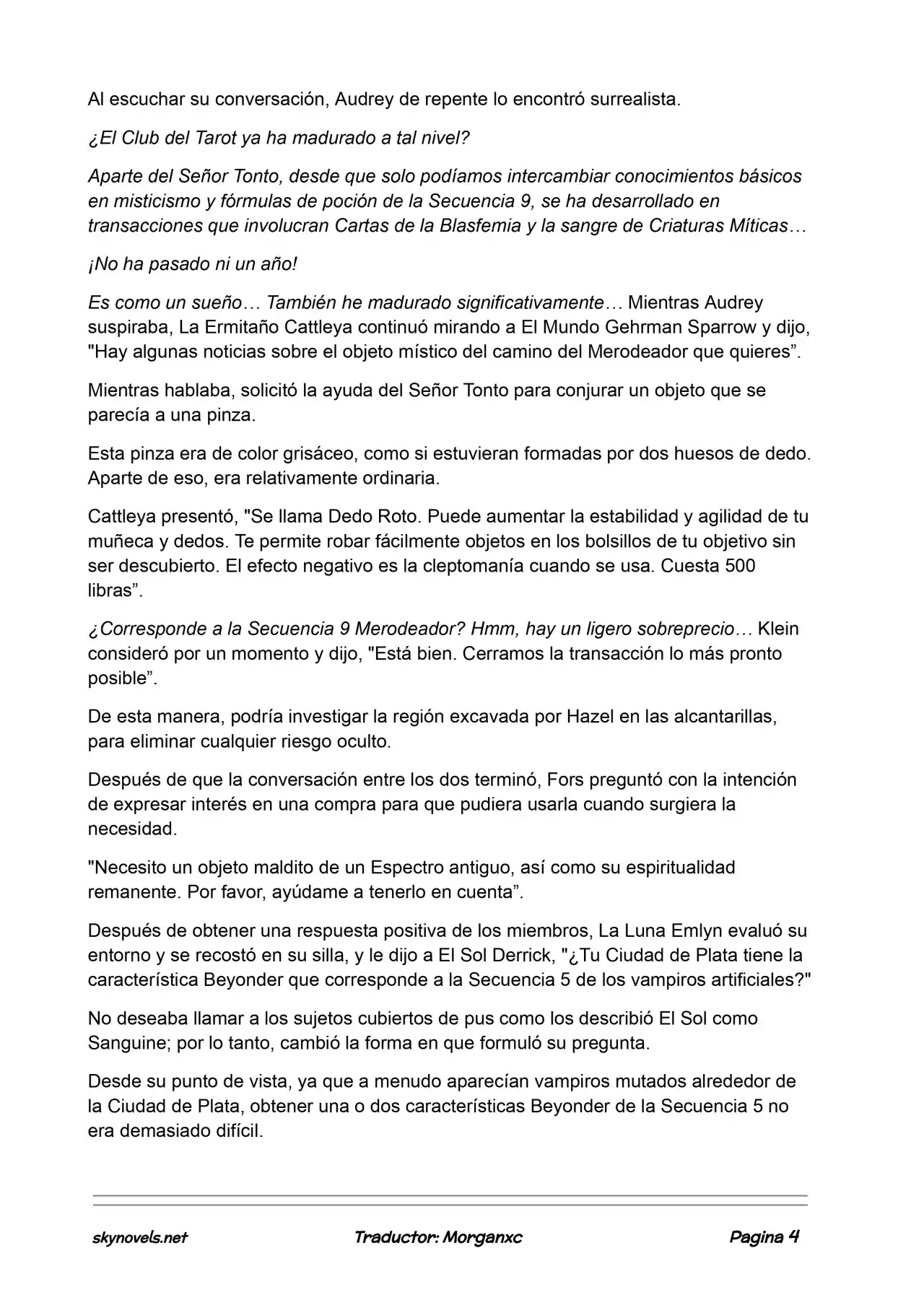 Lord Of The Mysteries (Novela) - Capítulo 823 - Página 4 - LectorTMOo