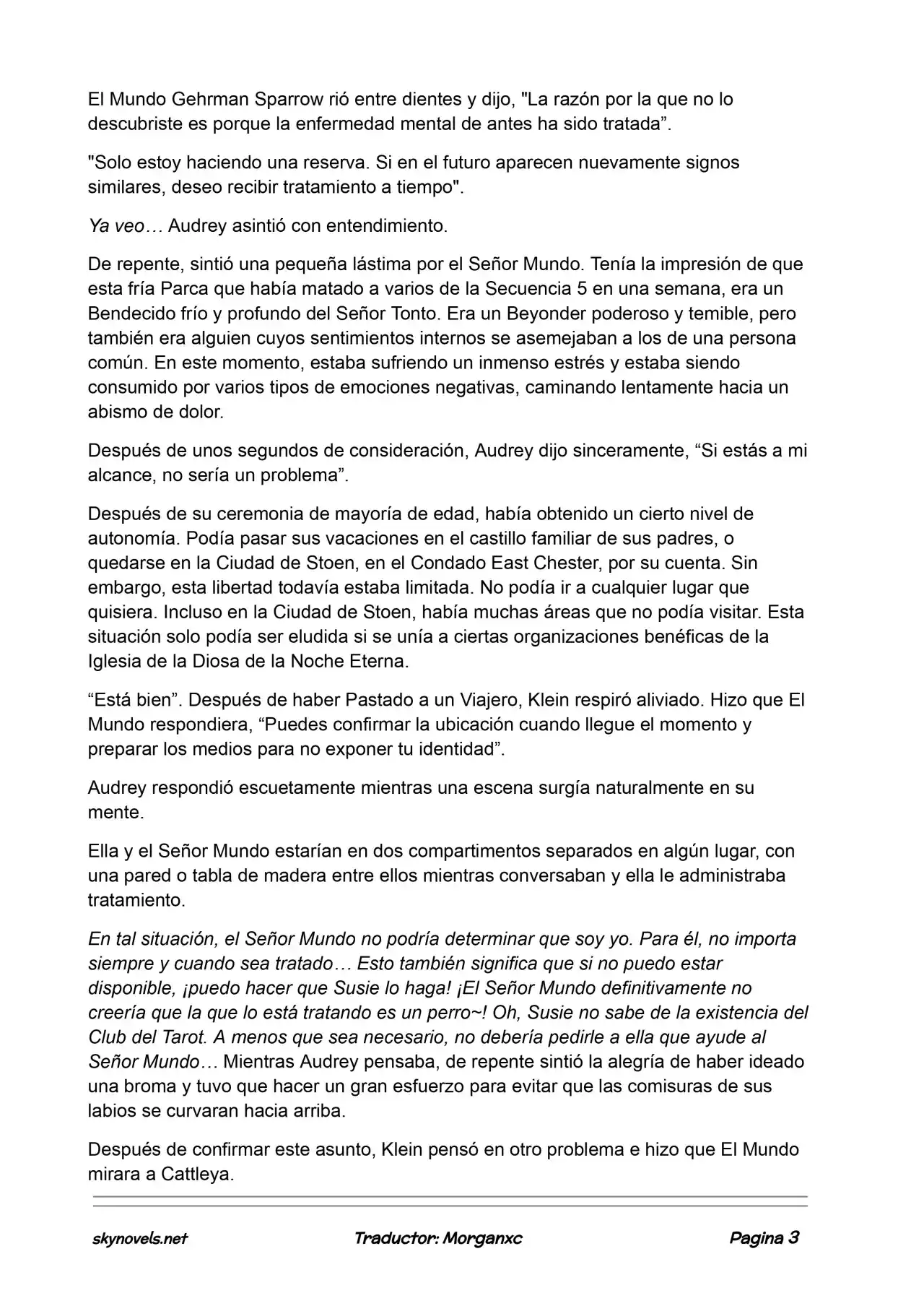Lord Of The Mysteries (Novela) - Capítulo 825 - Página 3 - LectorTMOo