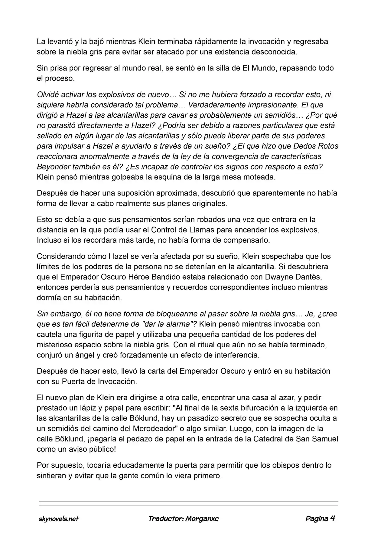 Lord Of The Mysteries (Novela) - Capítulo 826 - Página 4 - LectorTMOo