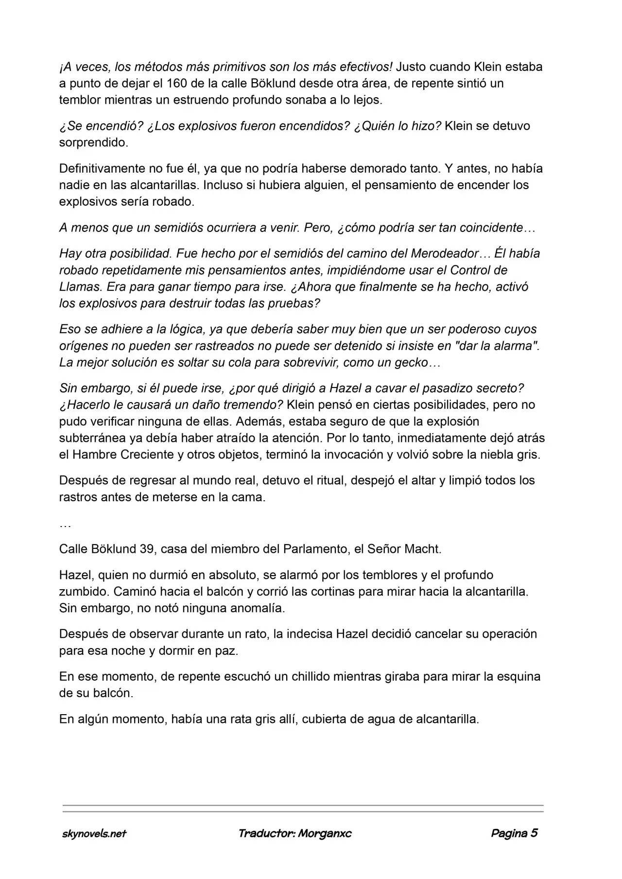 Lord Of The Mysteries (Novela) - Capítulo 826 - Página 5 - LectorTMOo