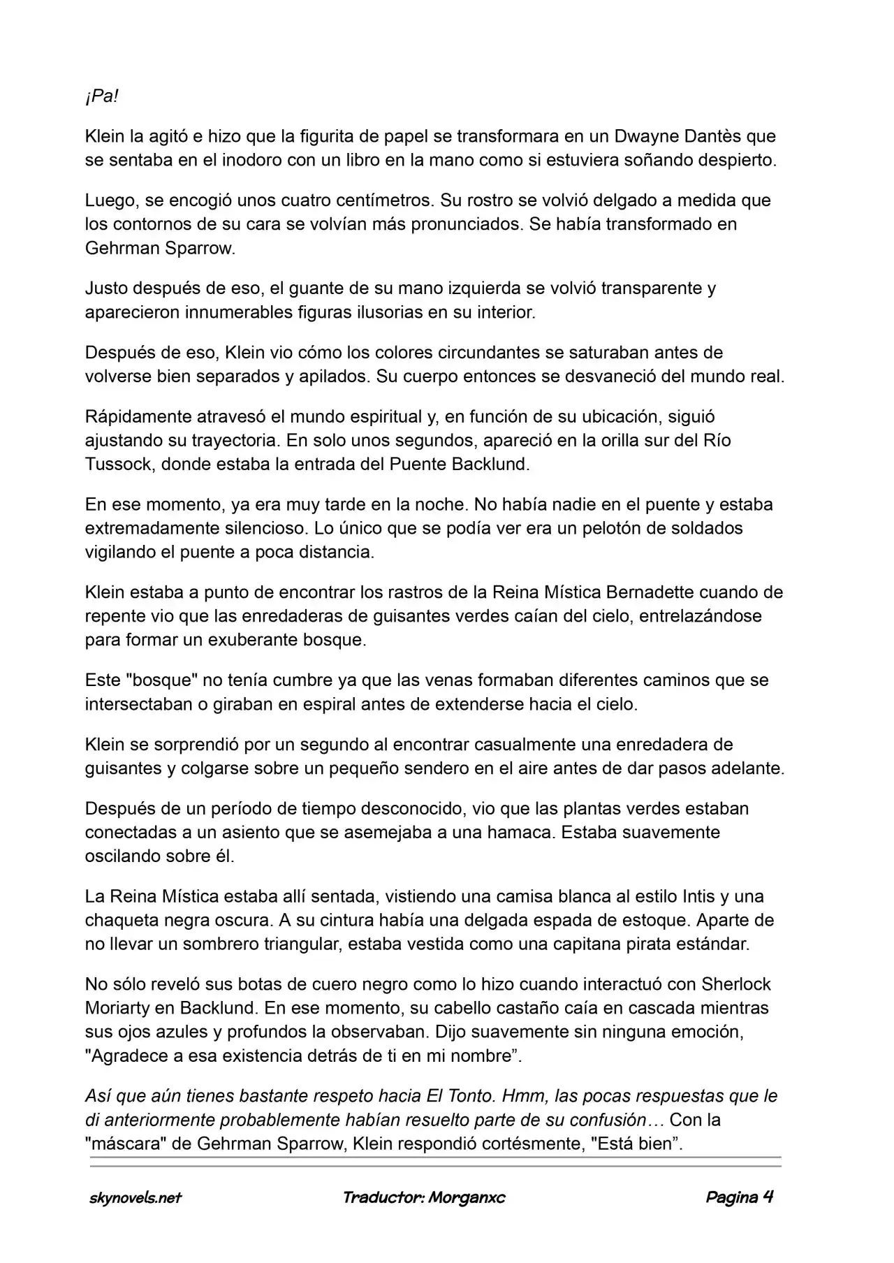 Lord Of The Mysteries (Novela) - Capítulo 828 - Página 4 - LectorTMOo